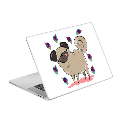 Grace Illustration Dogs Pug Vinyl Sticker Skin Decal Cover for Apple MacBook Pro 15.4" A1707/A1990