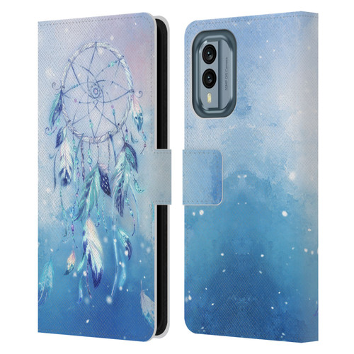 Simone Gatterwe Assorted Designs Blue Dreamcatcher Leather Book Wallet Case Cover For Nokia X30