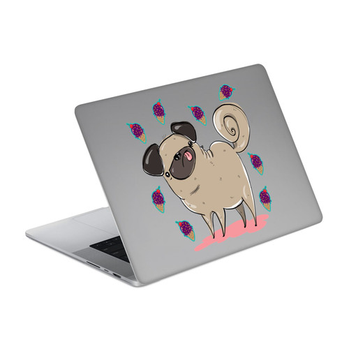 Grace Illustration Dogs Pug Vinyl Sticker Skin Decal Cover for Apple MacBook Pro 14" A2442
