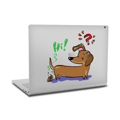 Grace Illustration Dogs Dachshund Vinyl Sticker Skin Decal Cover for Microsoft Surface Book 2