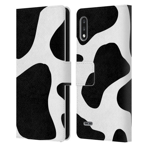 Grace Illustration Animal Prints Cow Leather Book Wallet Case Cover For LG K22