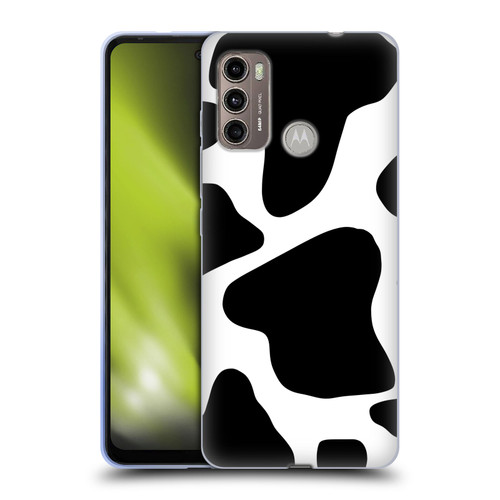 Grace Illustration Animal Prints Cow Soft Gel Case for Motorola Moto G60 / Moto G40 Fusion