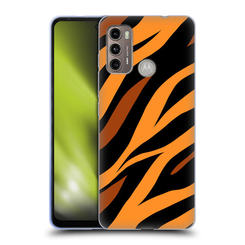 Grace Illustration Animal Prints Tiger Soft Gel Case for Motorola Moto G60 / Moto G40 Fusion
