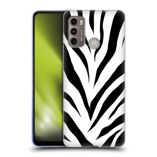 Grace Illustration Animal Prints Zebra Soft Gel Case for Motorola Moto G60 / Moto G40 Fusion