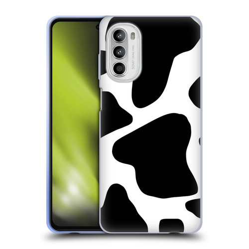 Grace Illustration Animal Prints Cow Soft Gel Case for Motorola Moto G52
