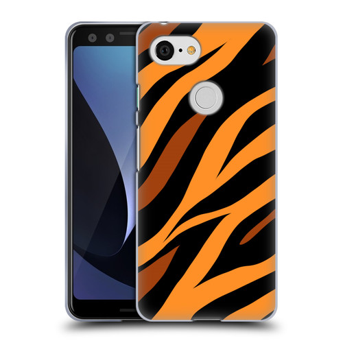 Grace Illustration Animal Prints Tiger Soft Gel Case for Google Pixel 3