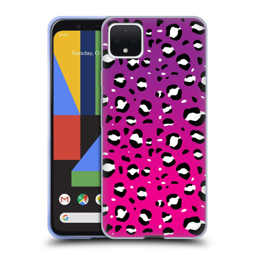 Grace Illustration Animal Prints Pink Leopard Soft Gel Case for Google Pixel 4 XL