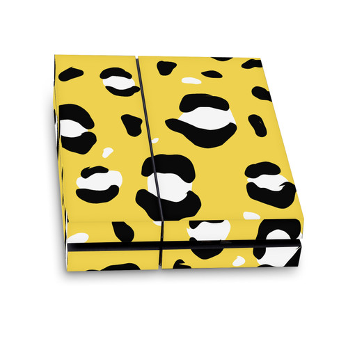 Grace Illustration Art Mix Yellow Leopard Vinyl Sticker Skin Decal Cover for Sony PS4 Console