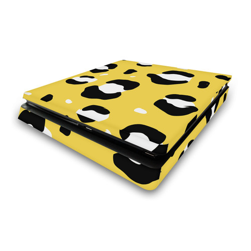 Grace Illustration Art Mix Yellow Leopard Vinyl Sticker Skin Decal Cover for Sony PS4 Slim Console