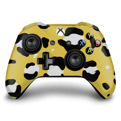 Grace Illustration Art Mix Yellow Leopard Vinyl Sticker Skin Decal Cover for Microsoft Xbox One S / X Controller