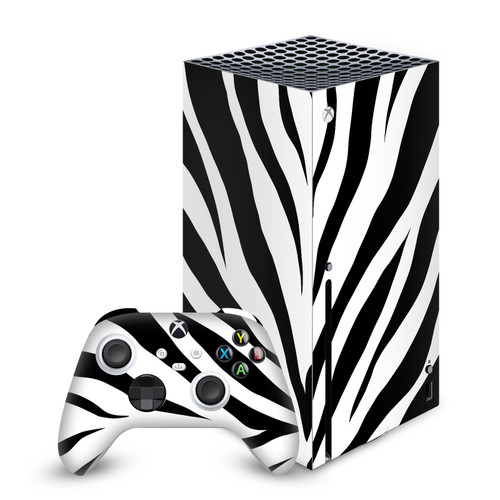 Grace Illustration Art Mix Zebra Vinyl Sticker Skin Decal Cover for Microsoft Series X Console & Controller