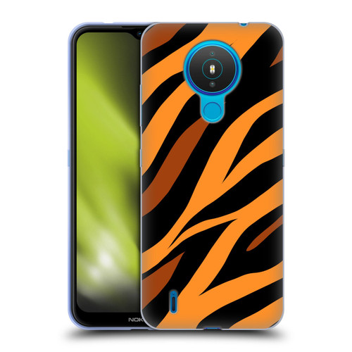 Grace Illustration Animal Prints Tiger Soft Gel Case for Nokia 1.4