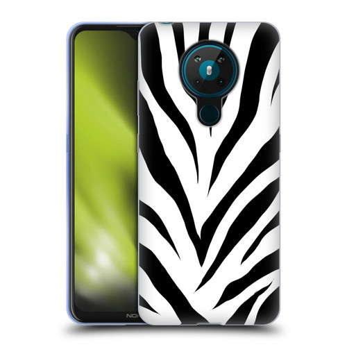 Grace Illustration Animal Prints Zebra Soft Gel Case for Nokia 5.3