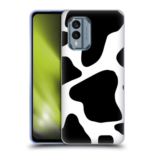 Grace Illustration Animal Prints Cow Soft Gel Case for Nokia X30