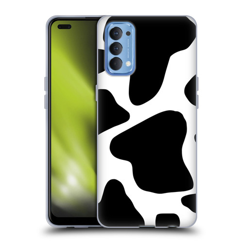 Grace Illustration Animal Prints Cow Soft Gel Case for OPPO Reno 4 5G