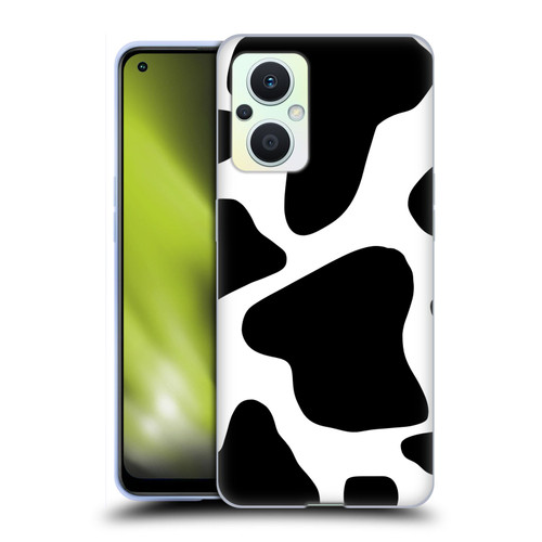 Grace Illustration Animal Prints Cow Soft Gel Case for OPPO Reno8 Lite