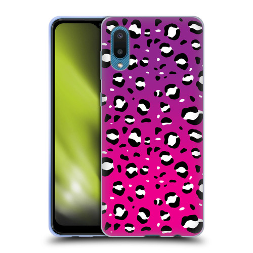 Grace Illustration Animal Prints Pink Leopard Soft Gel Case for Samsung Galaxy A02/M02 (2021)