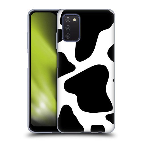 Grace Illustration Animal Prints Cow Soft Gel Case for Samsung Galaxy A03s (2021)