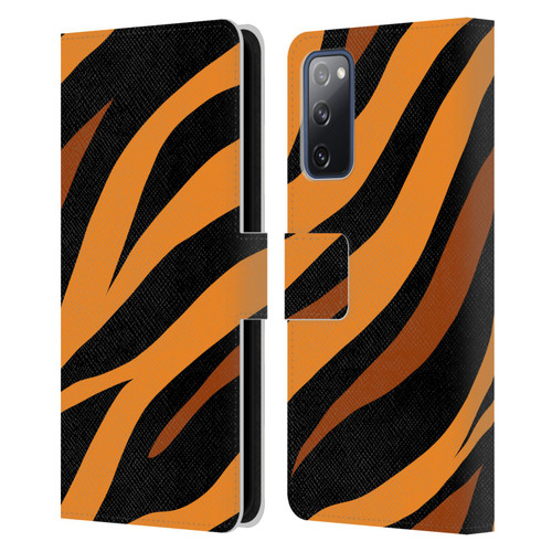Grace Illustration Animal Prints Tiger Leather Book Wallet Case Cover For Samsung Galaxy S20 FE / 5G