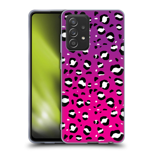 Grace Illustration Animal Prints Pink Leopard Soft Gel Case for Samsung Galaxy A52 / A52s / 5G (2021)