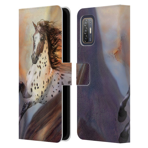 Simone Gatterwe Horses Wild 2 Leather Book Wallet Case Cover For HTC Desire 21 Pro 5G
