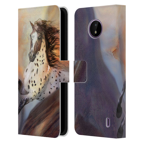 Simone Gatterwe Horses Wild 2 Leather Book Wallet Case Cover For Nokia C10 / C20