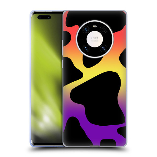 Grace Illustration Cow Prints Sunset Soft Gel Case for Huawei Mate 40 Pro 5G
