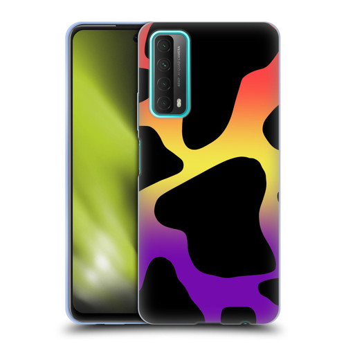 Grace Illustration Cow Prints Sunset Soft Gel Case for Huawei P Smart (2021)
