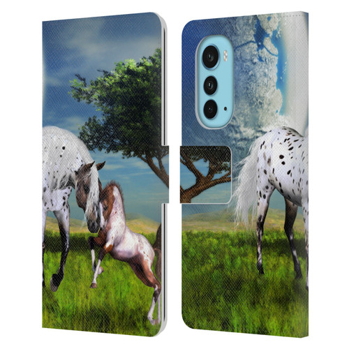 Simone Gatterwe Horses Love Forever Leather Book Wallet Case Cover For Motorola Edge (2022)