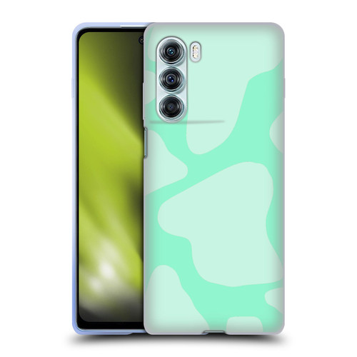 Grace Illustration Cow Prints Mint Green Soft Gel Case for Motorola Edge S30 / Moto G200 5G