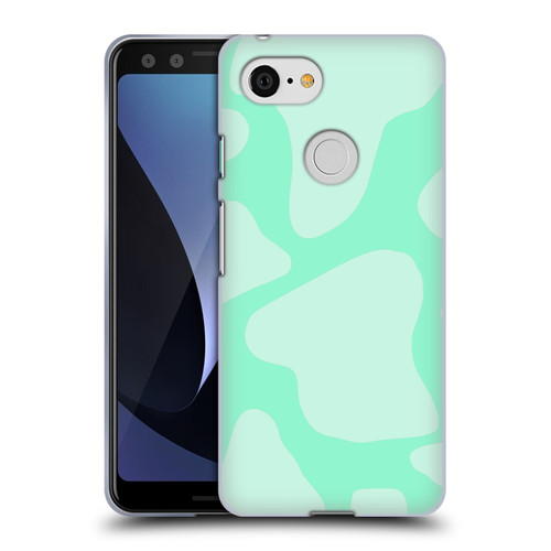 Grace Illustration Cow Prints Mint Green Soft Gel Case for Google Pixel 3