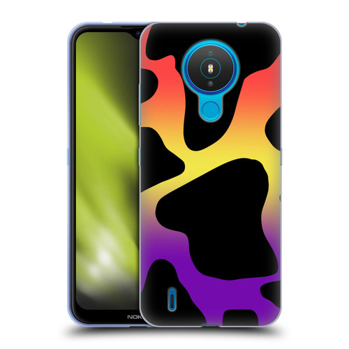Grace Illustration Cow Prints Sunset Soft Gel Case for Nokia 1.4