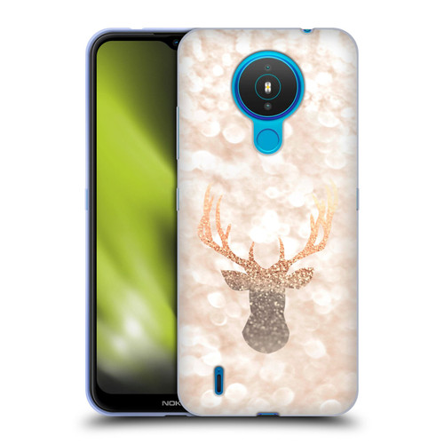 Monika Strigel Champagne Gold Deer Soft Gel Case for Nokia 1.4