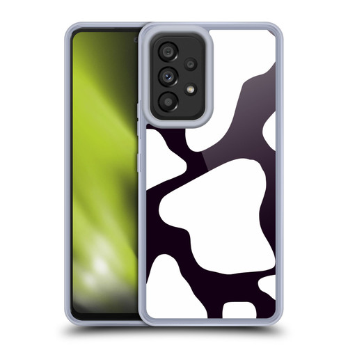 Grace Illustration Cow Prints Black And White Soft Gel Case for Samsung Galaxy A53 5G (2022)