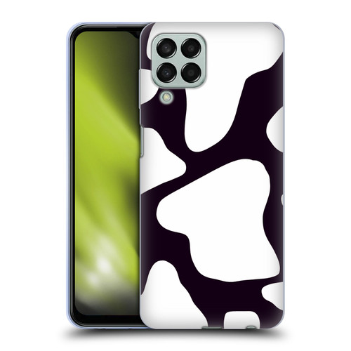 Grace Illustration Cow Prints Black And White Soft Gel Case for Samsung Galaxy M33 (2022)