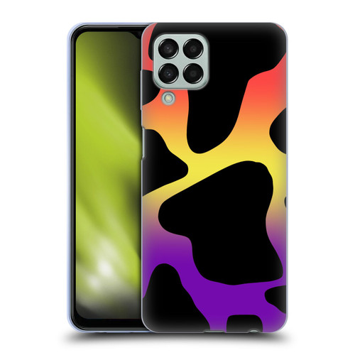 Grace Illustration Cow Prints Sunset Soft Gel Case for Samsung Galaxy M33 (2022)
