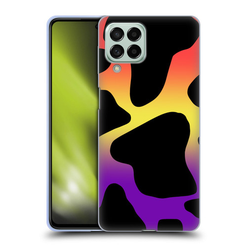 Grace Illustration Cow Prints Sunset Soft Gel Case for Samsung Galaxy M53 (2022)