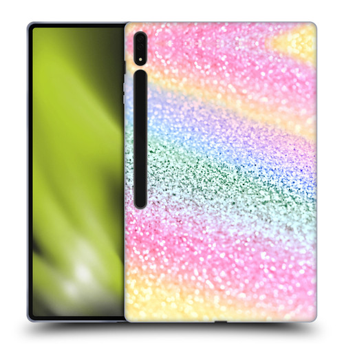 Monika Strigel Glitter Collection Unircorn Rainbow Soft Gel Case for Samsung Galaxy Tab S8 Ultra