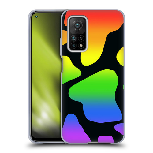 Grace Illustration Cow Prints Rainbow Soft Gel Case for Xiaomi Mi 10T 5G