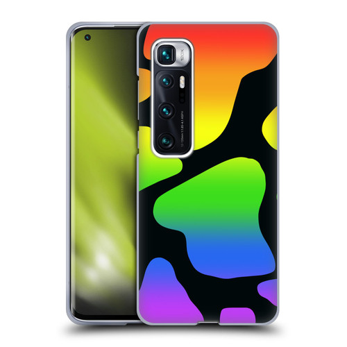Grace Illustration Cow Prints Rainbow Soft Gel Case for Xiaomi Mi 10 Ultra 5G