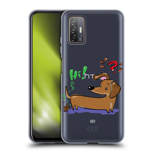 Grace Illustration Dogs Dachshund Soft Gel Case for HTC Desire 21 Pro 5G