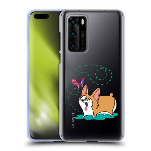 Grace Illustration Dogs Corgi Soft Gel Case for Huawei P40 5G