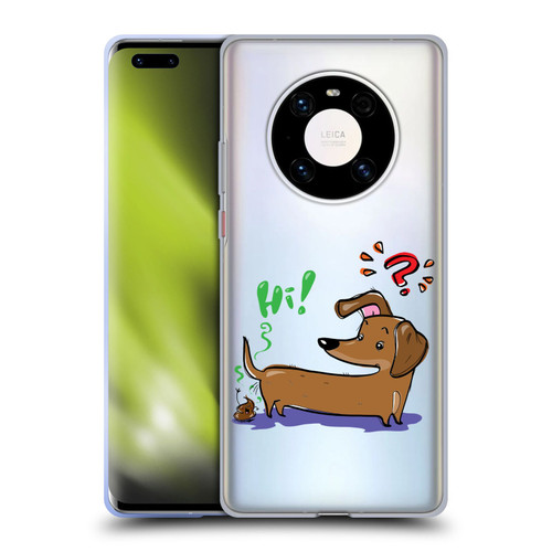 Grace Illustration Dogs Dachshund Soft Gel Case for Huawei Mate 40 Pro 5G