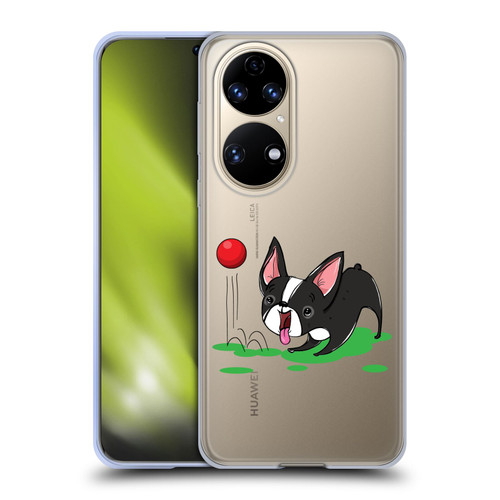 Grace Illustration Dogs Boston Terrier Soft Gel Case for Huawei P50