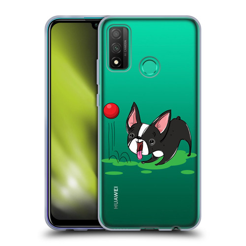 Grace Illustration Dogs Boston Terrier Soft Gel Case for Huawei P Smart (2020)