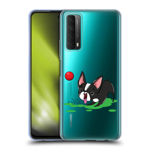 Grace Illustration Dogs Boston Terrier Soft Gel Case for Huawei P Smart (2021)
