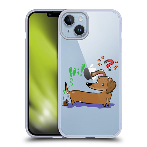 Grace Illustration Dogs Dachshund Soft Gel Case for Apple iPhone 14 Plus