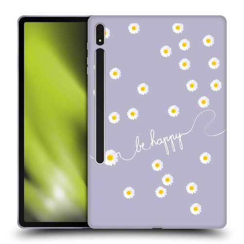 Monika Strigel Happy Daisy Lavender Soft Gel Case for Samsung Galaxy Tab S8 Plus