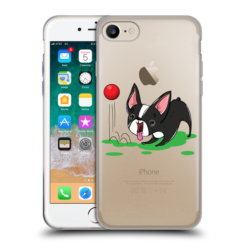 Grace Illustration Dogs Boston Terrier Soft Gel Case for Apple iPhone 7 / 8 / SE 2020 & 2022