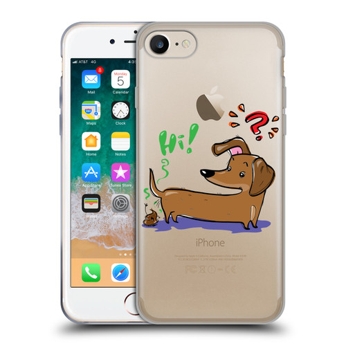 Grace Illustration Dogs Dachshund Soft Gel Case for Apple iPhone 7 / 8 / SE 2020 & 2022